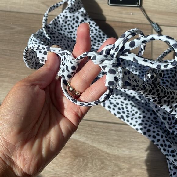 Zaful Polka Dits Bikini Set Sz Small NWT - Picture 3 of 4